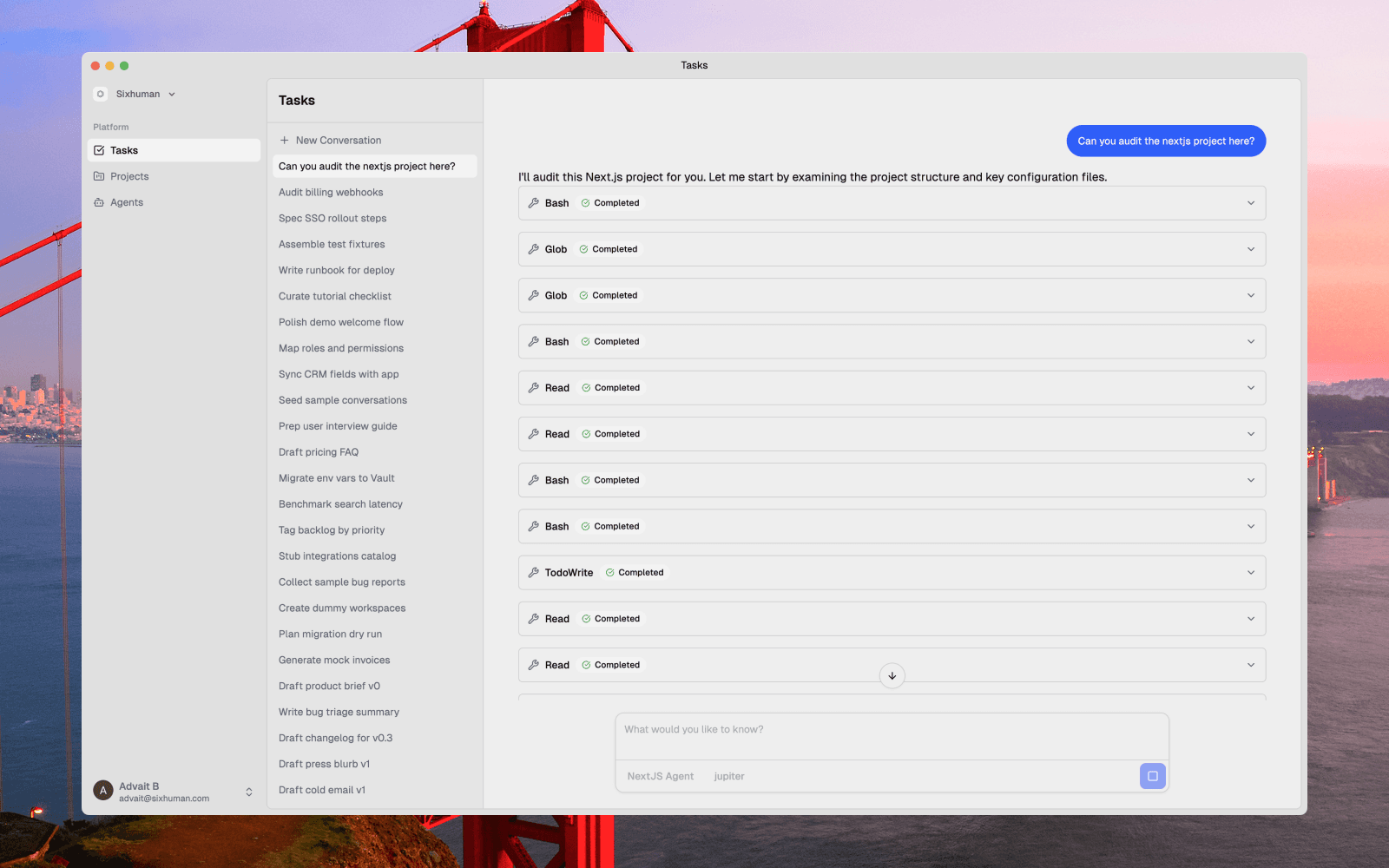 Start with your tasks